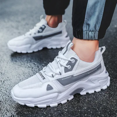 Women Chunky Sneakers 2021 Fashion Platform Sneakers Ladies Brand Wedges Casual Shoes For Woman Leather Sports Dad Shoes 6cm