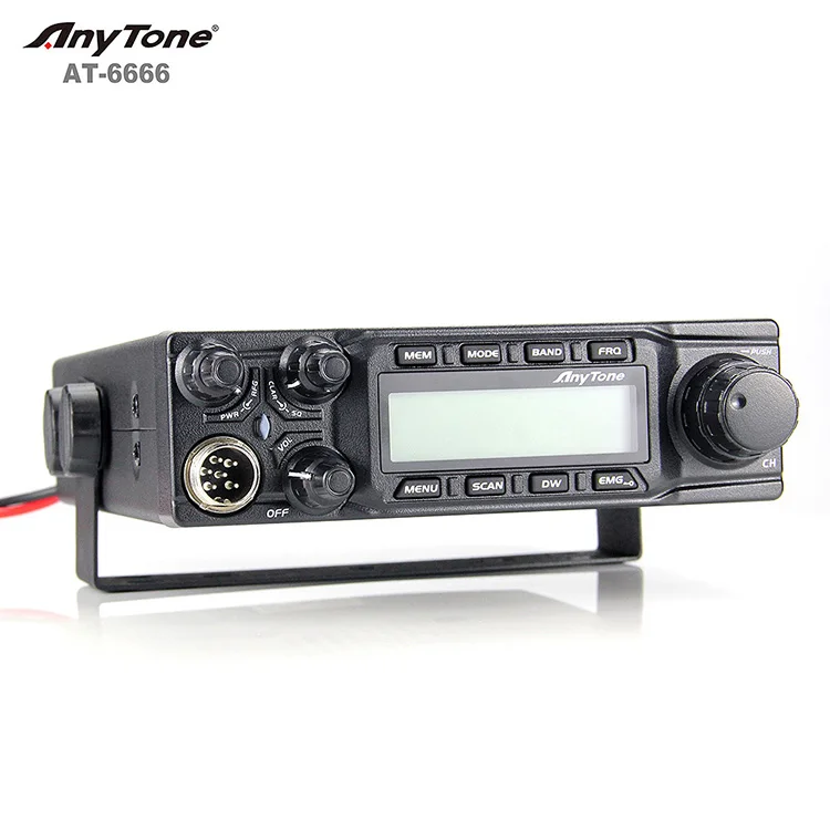 AnyTone AT6666 CB Radio 27mhz SSB AM FM With 60W high power 28.00-29.70Mhz Ham Radio Long Range UHF Radio
