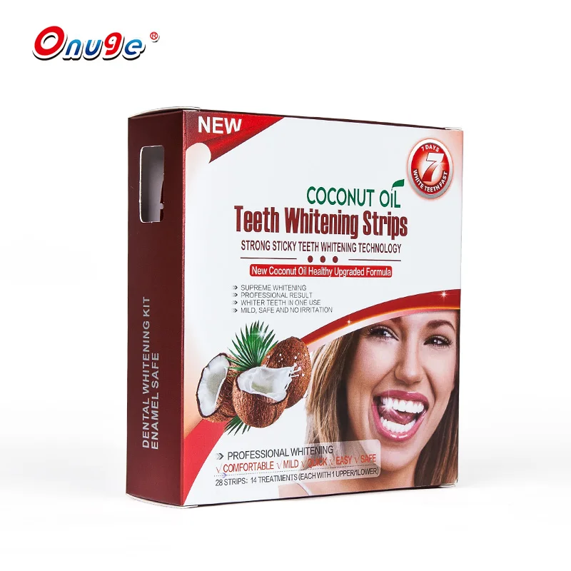 ONUGE pearl white smile whitening teeth stickers dental travel kit teeth whitening dry strips