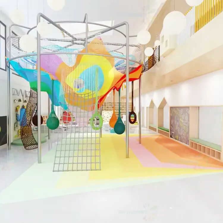 Chiquitos Indoor Toddler Square Ball Pool Soft Play Pit for Amusement Park Party Rental Kindergarten Use Colorful Design Indoor