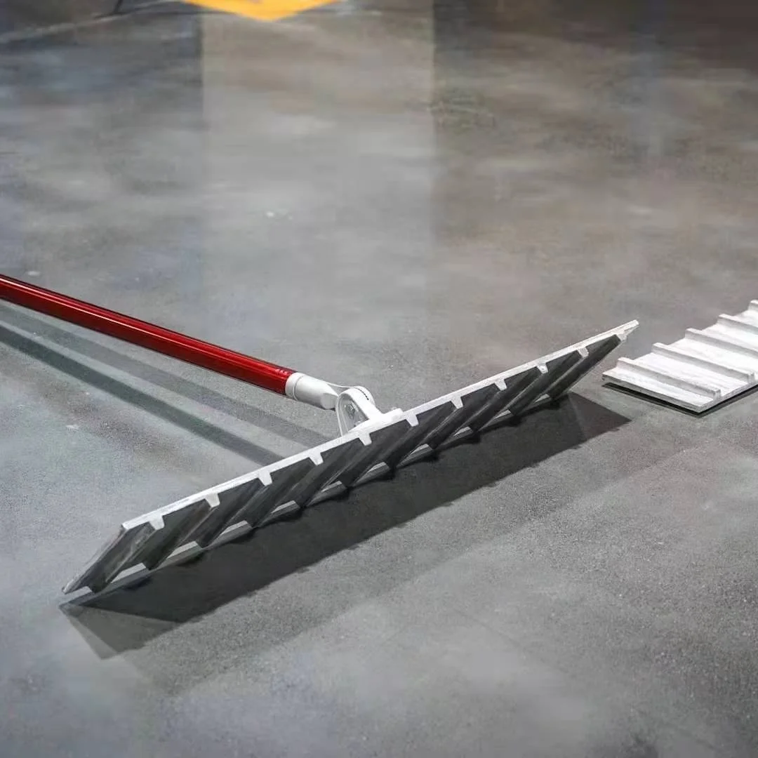 Cast aluminum Rumble Strip Bull Float with Threaded Adaptor