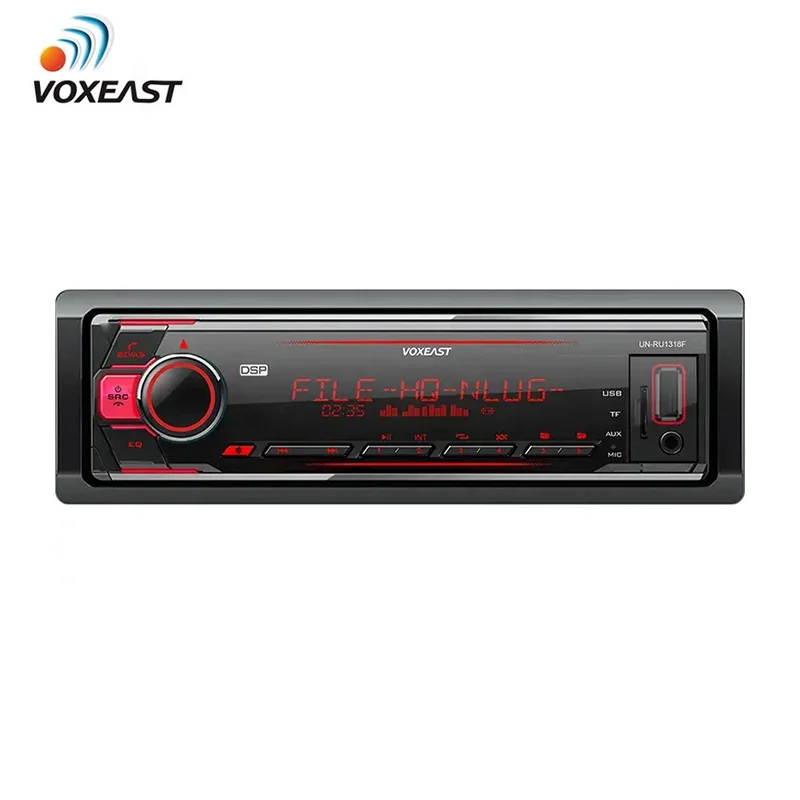 Voxeast DSP Car Mp3 Player LCD Screen 1 Din Universal Car Audio BT Aux 2USB RC App Control Car Radio