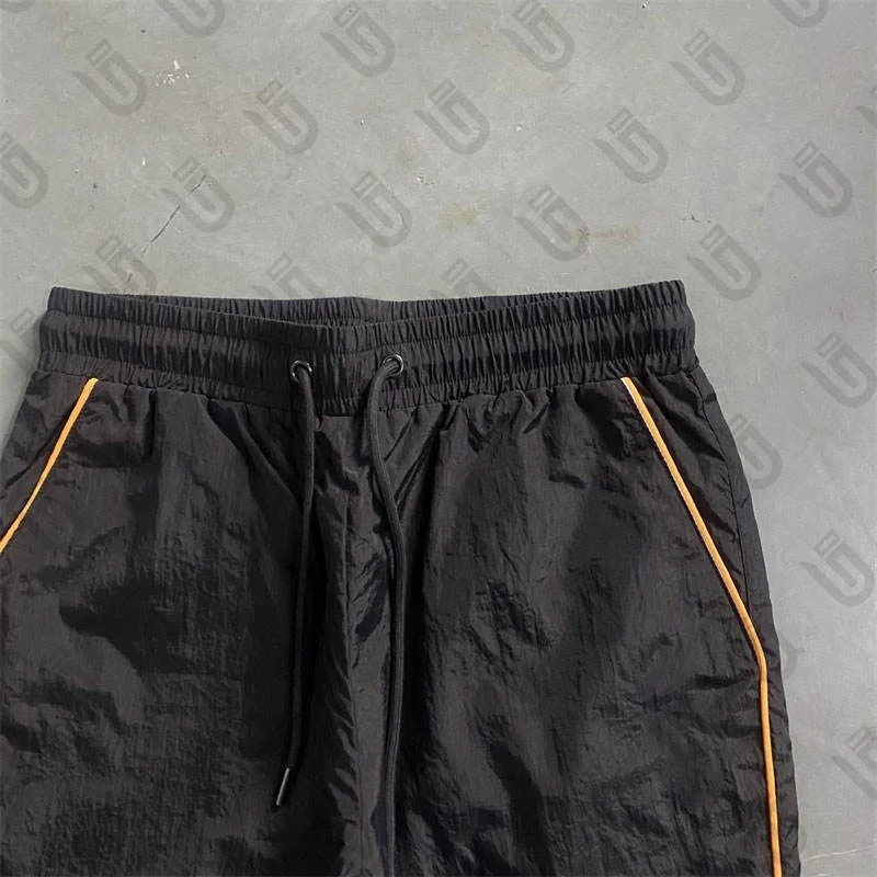 Custom mens clothing short and jacket jogger set two piece zipper polyester windbreaker tracksuit short set