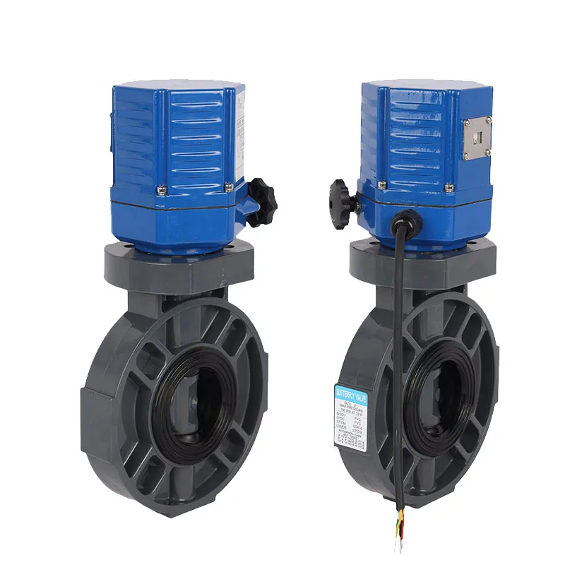 24V DC Low Torque Quarter Turn Electric Motorized  Butterfly Valve Actuator Price