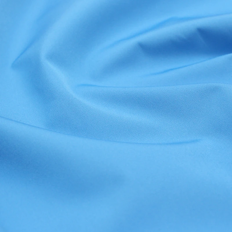 In stock 75D cotton memory TPU milky white film fabric waterproof breathable functional windbreaker shell jacket fabric