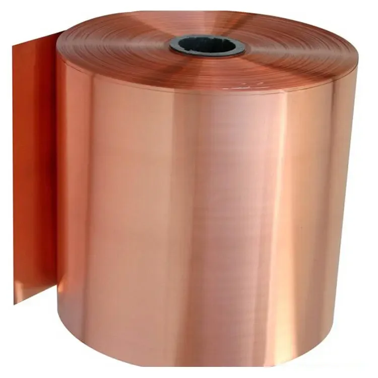 Chinese Manufacturer 99.99% high- Pure Copper Tape Bare Copper Strip c11000 Copper Strip coil
