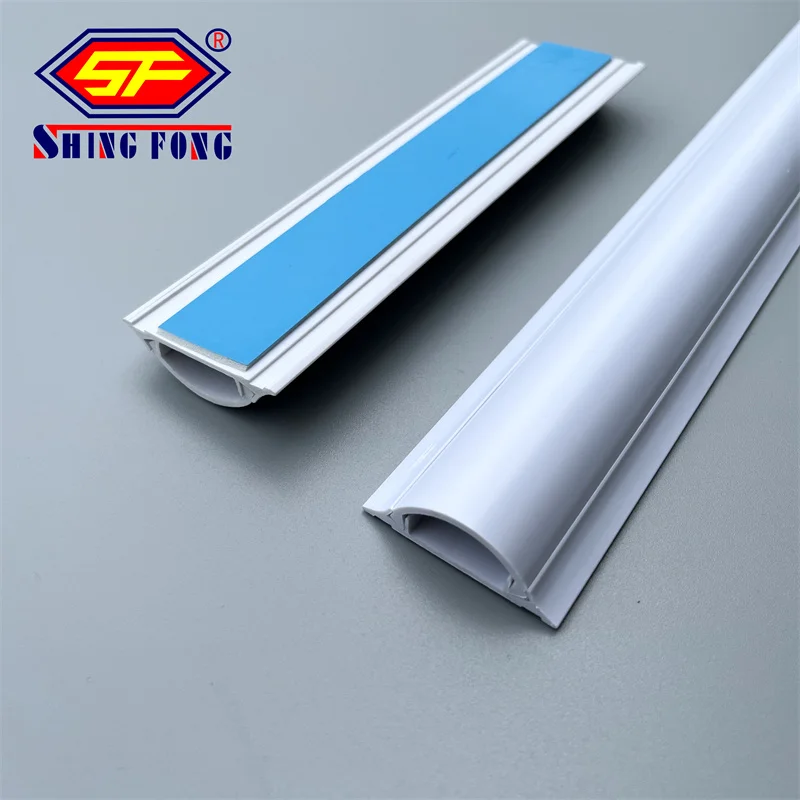 PVC Arc Floor Cable Trunking Round Trunking Bahrain 70x20mm Half Moon Cable Duct