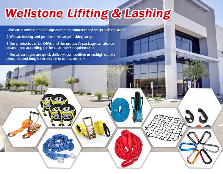 Hot sale lockable ratchet lashing belt car tie down logistic strap with E-fitting with grey webbing