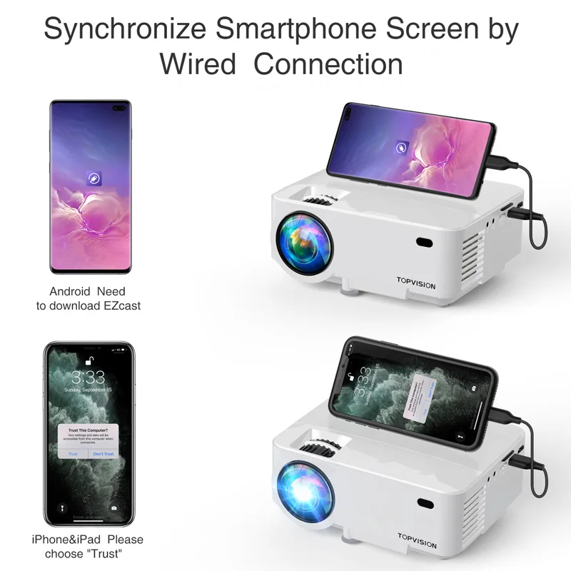 mini projector mount wall with Synchronize Mobile Phone mini projector native 1080p outdoor