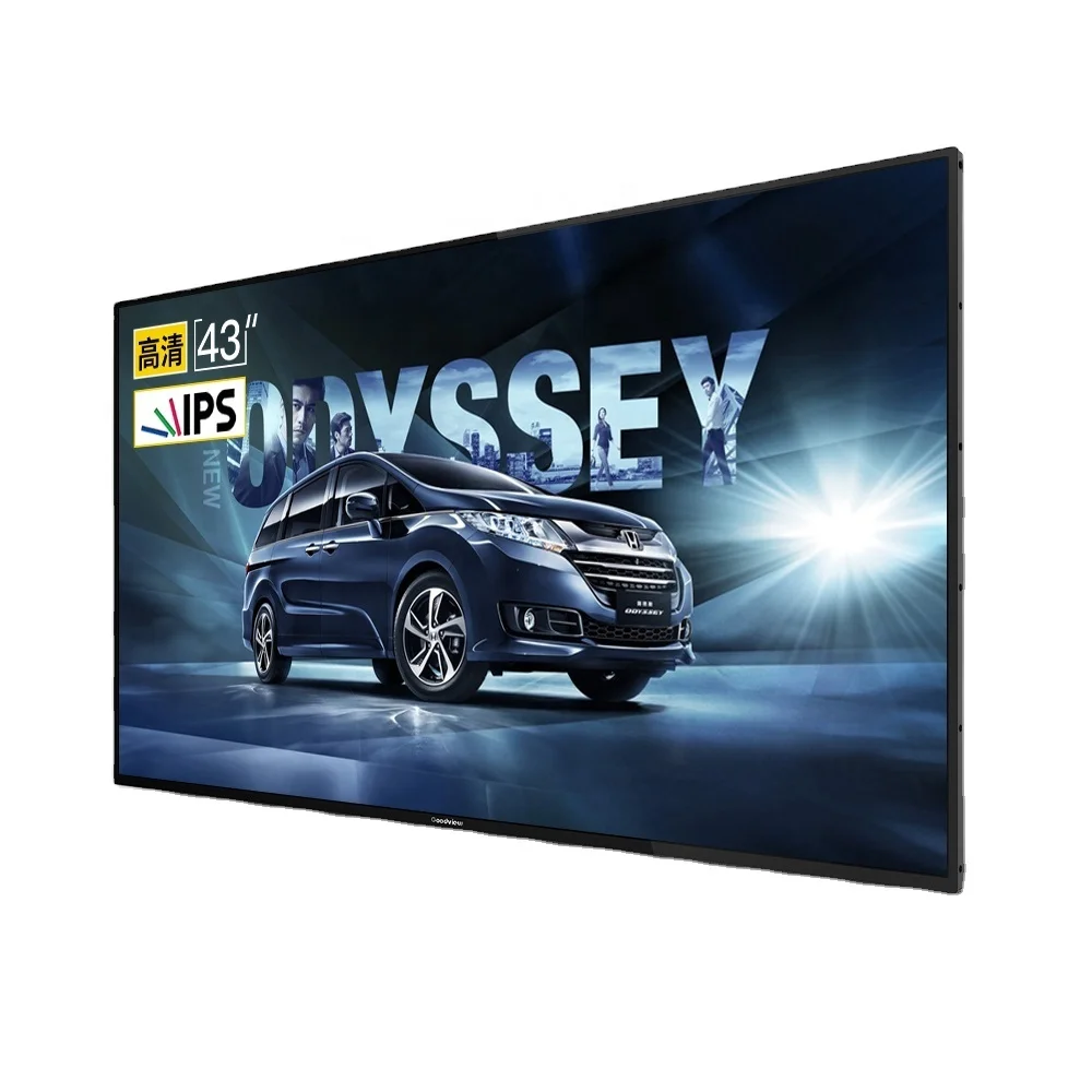 
Goodview 43 inch small utral-thin wall mounted marketing lcd advertising screen display digital poster 