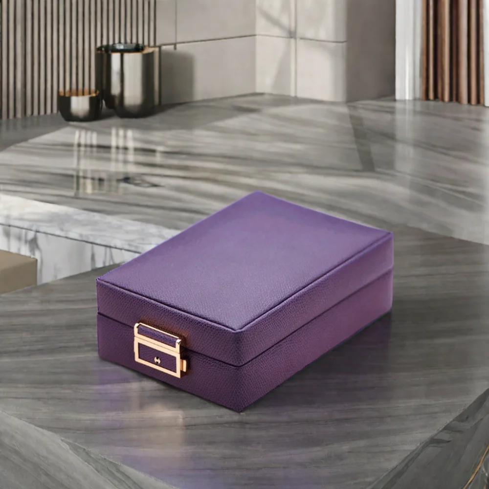 Shell Necklace Jewelry Box Packaging Cosmetic Bag And Cases Pu Leather Custom Boxes