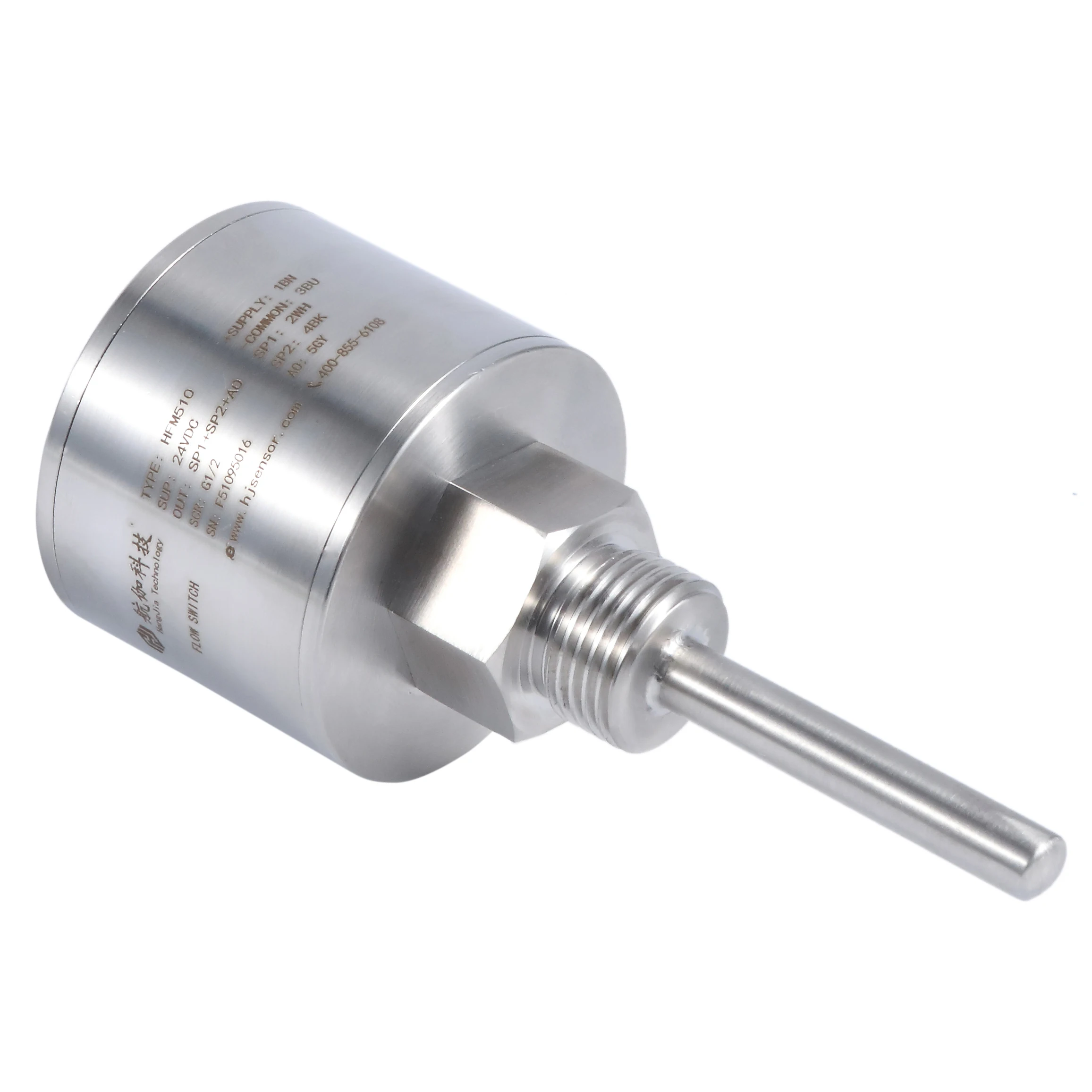 Relay Output Stainless Steel Thermal Diffusion Thermal Display Digital  Flow Meter Switch For Water