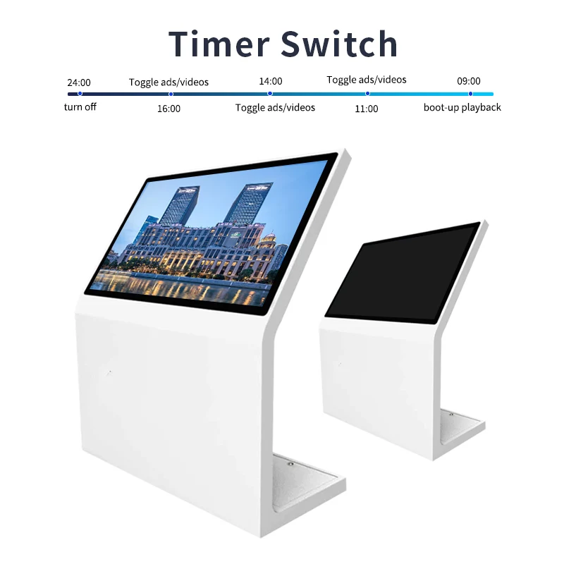 ZCLH наклонная плоскость сенсорный запрос все-в-одном машина Android/Windows 21 5/32/43/55 дюймов экран внутренний киоск для самообслуживания