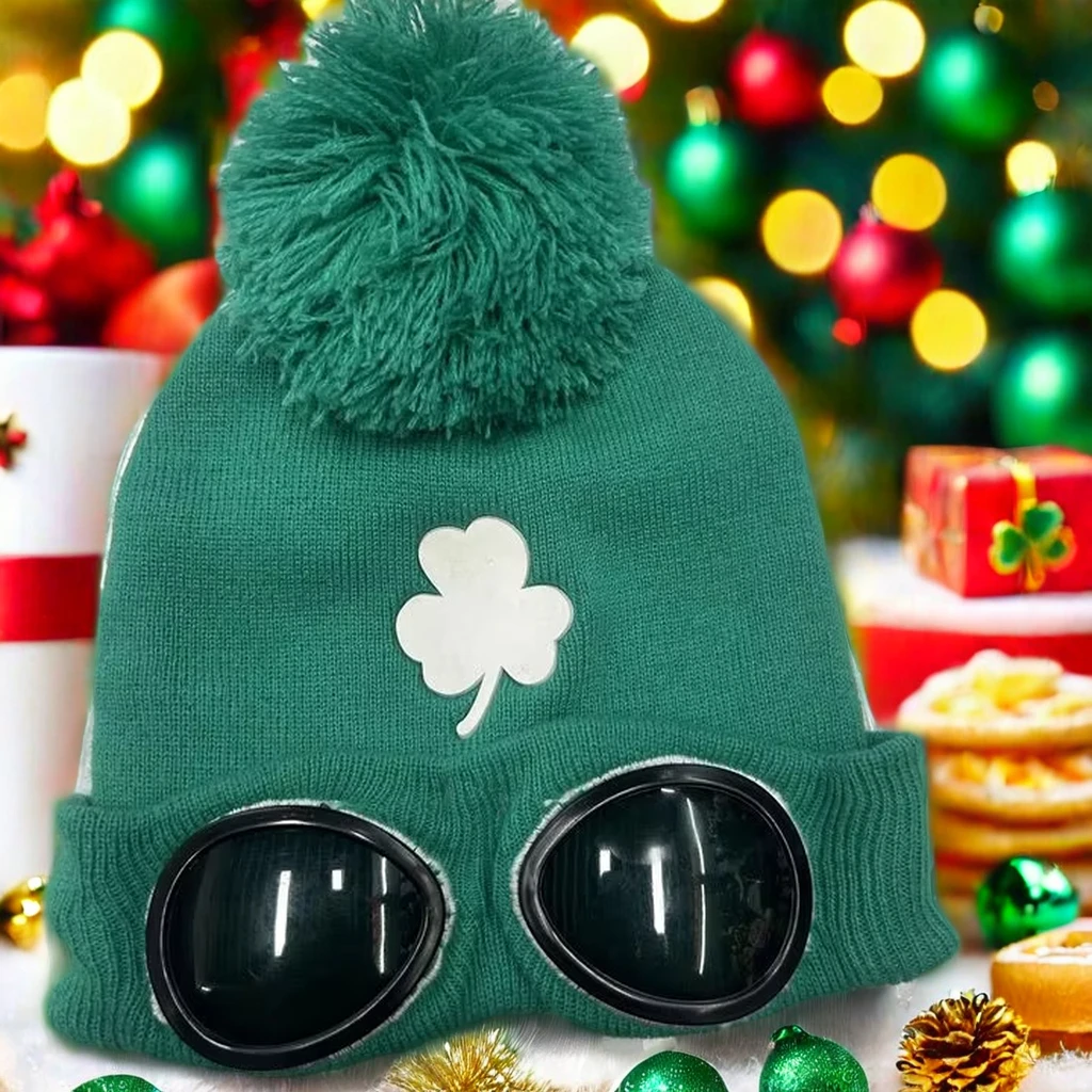 Unisex Children Young Adult Retro Funny Casual Aviator Baseball Cap Beanies With Glasses