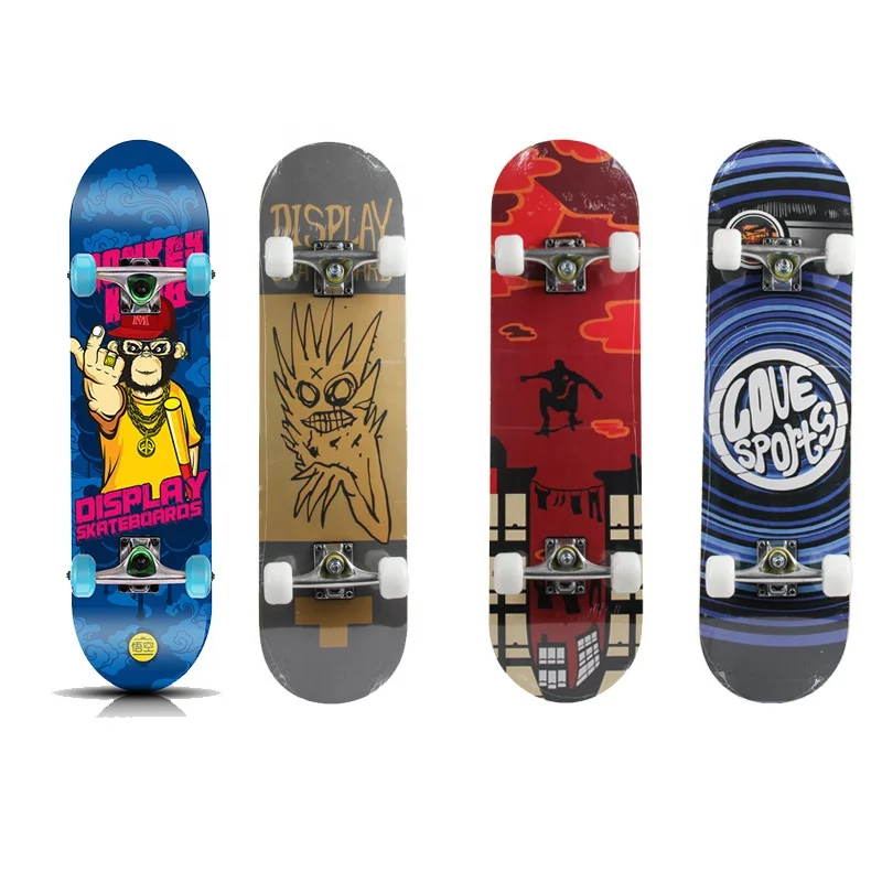 Skateboard Manufacture Cruiser Skate Board Complete patineta for Adults and Kids Canadian Maple Wood monopatin