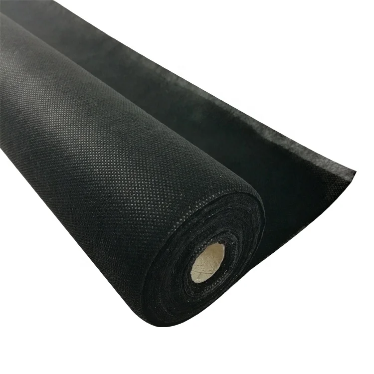 66gsm 2m*100m big roll Agriculture black PP nonwoven grass control fabric grass mat stopper Gardening Ground Cover