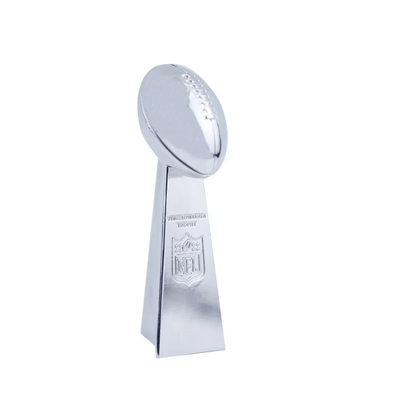 High Quality Low Price Fashion Classic Silvery  Fantasy Football Trophy Customizable Trend Sports Trophy In Stock