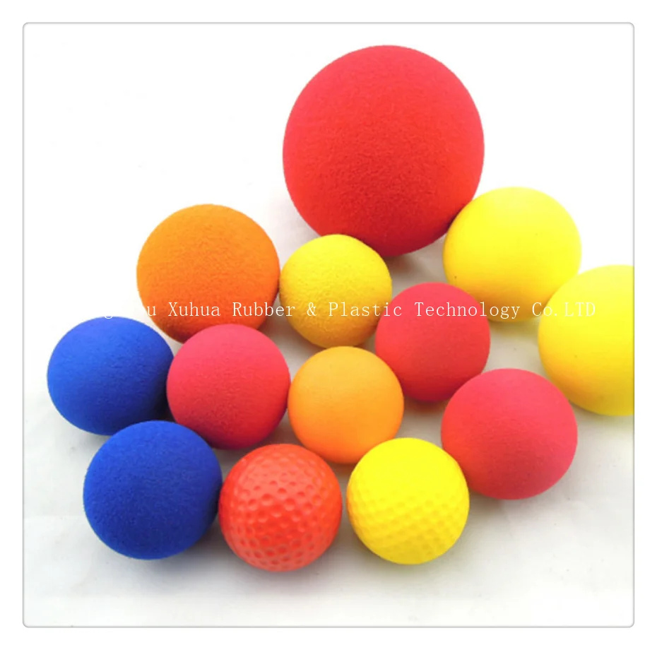 Red and blue color 60mm diameter ball gun shooting Eva foam balls