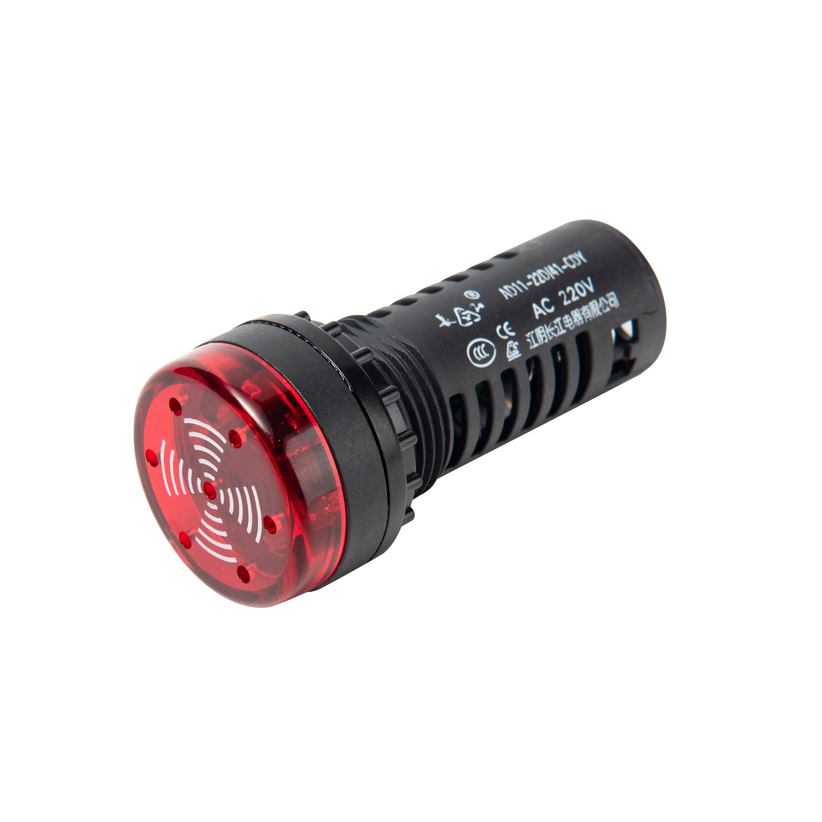 Dia 22mm led indicator light dc 220v alarm buzzer