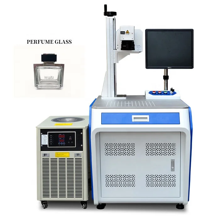 Buy makers mark wholesale  galvo scan perfume bottles uv laser engraving machine 3w 5w trauv03 trauv05