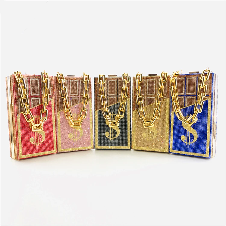 
Rhinestone Handbags Trends 2021 New Fashion Trending Womens Evening Clutch Bags Girls Party Prom Crystal Evening Purse 
