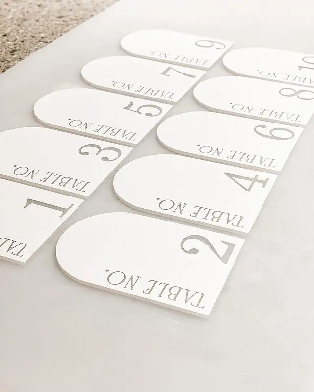 Acrylic Table Numbers Menu Wedding Acrylic Table Sign Stand Holders With Place Card Slot