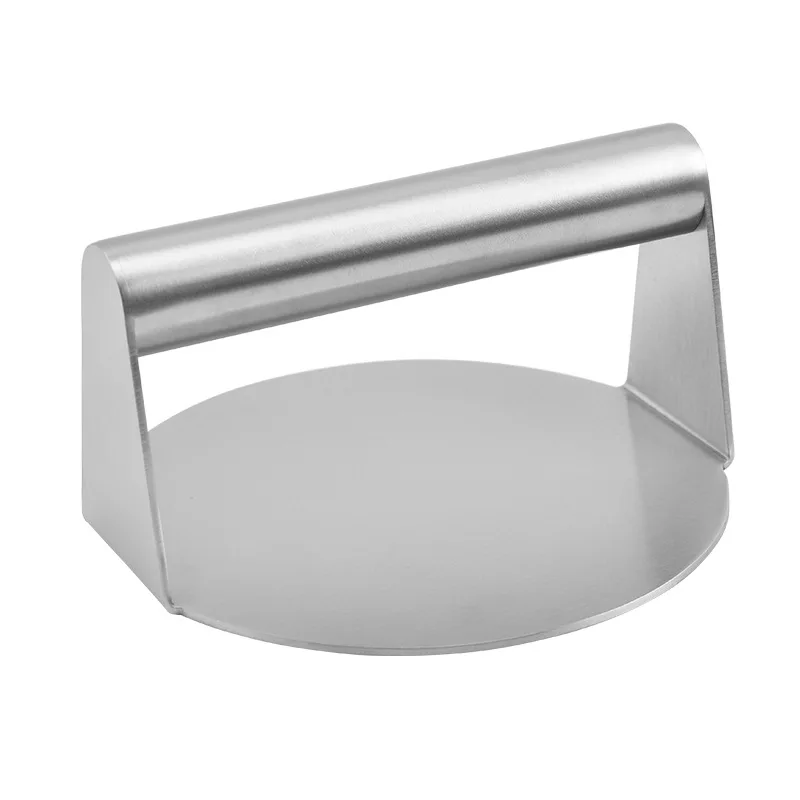 5.5 Inch Round Stainless steel Burger Smasher Non-Stick Smooth Hamburger Press Flat Bottom Without Ridges For Grill Tool