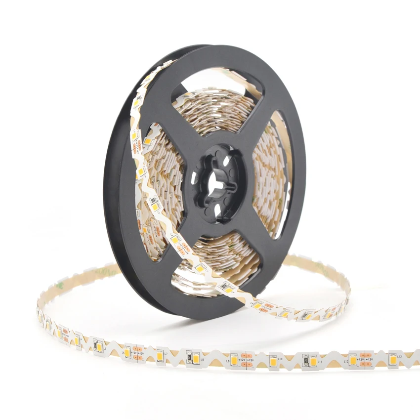 Special Design DC24V 12W/m 8mm PCB 5 Meters/roll Bendable S Shape SMD2835-60 LED Strip Light