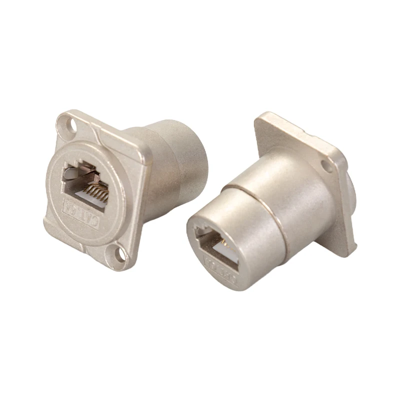 Stock Zinc alloy Rj45 Keystone Jack CAT6 Panel Cat6 Keystone Jack RJ45 Cat 6 Panel Mount Connector RJ45 Waterproof connector