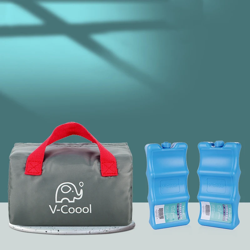 
Hot selling blue lunch big size mini bento box with bag beer bottle backpack nylon cooler tote bag 