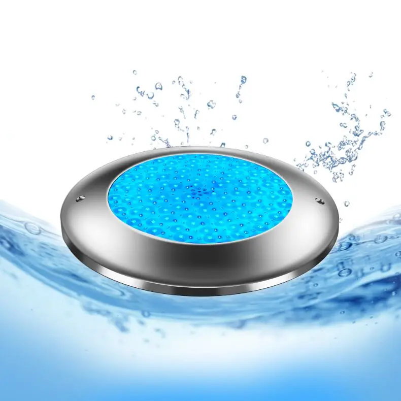 Refined RGB DC12V 316L Stainless Steel LED Underwater Pool Light Submersible LED Swimming Pool Lights