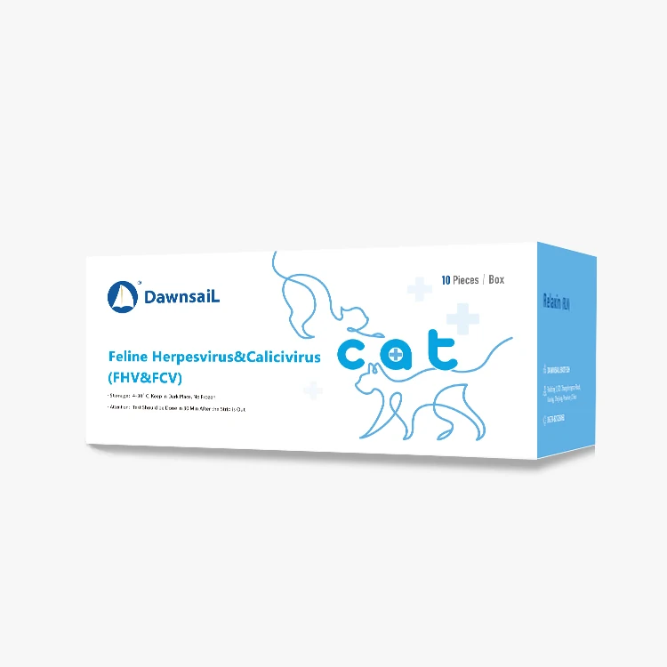 Высокоточный фелиновый FCV FHV быстрый диагностический тест наборы ветеринарный тест на заболевания ПЭТ комплект для диагностики ПЭТ антиген