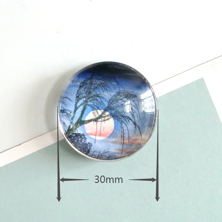 LY New Clear Tree Shape Glass Refrigerator Magnet Sticker Acrylic Die Cut Japanese Tourist Souvenir Magnetic Fridge Magnets