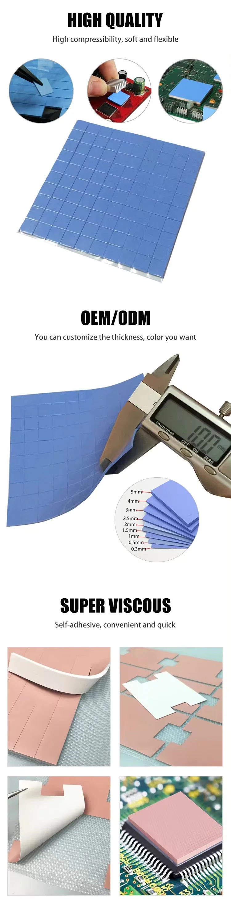 Conductive Thermal Heatpress Silicon Rubber Pad Heat Resistant Silicone Foam Rubber Sheet