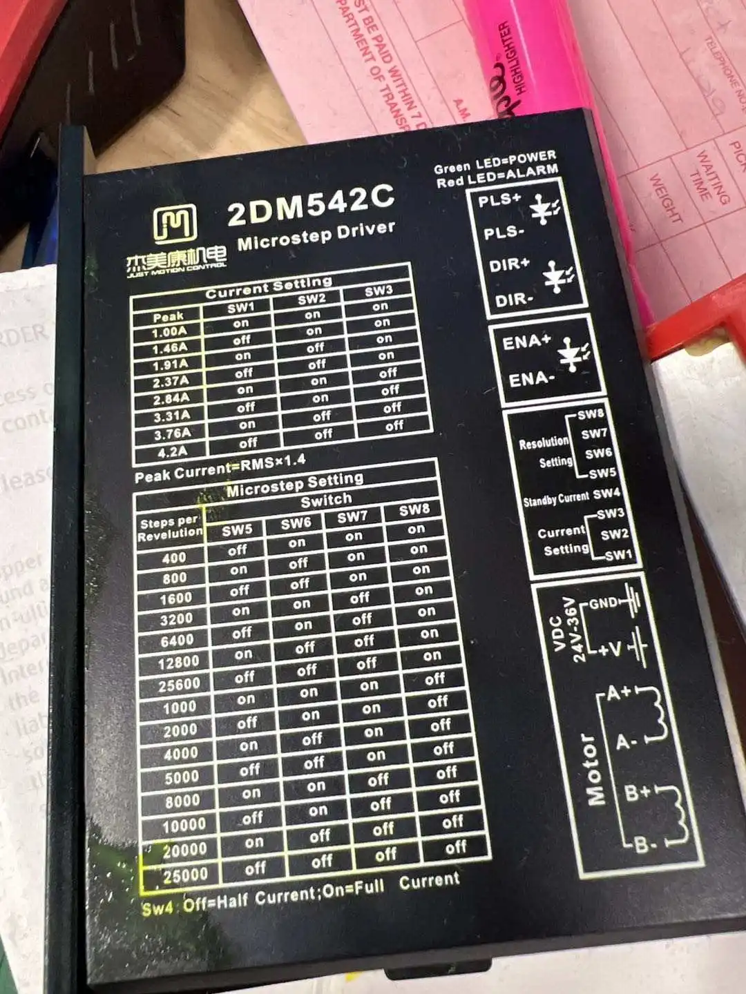 Wholesale 18V-80VAC 24V-110VDC 2.6A-8.2A Microstep Driver Dma860H Nema34 Stepper Motor Driver for DTF Sublimation Inkjet Printer