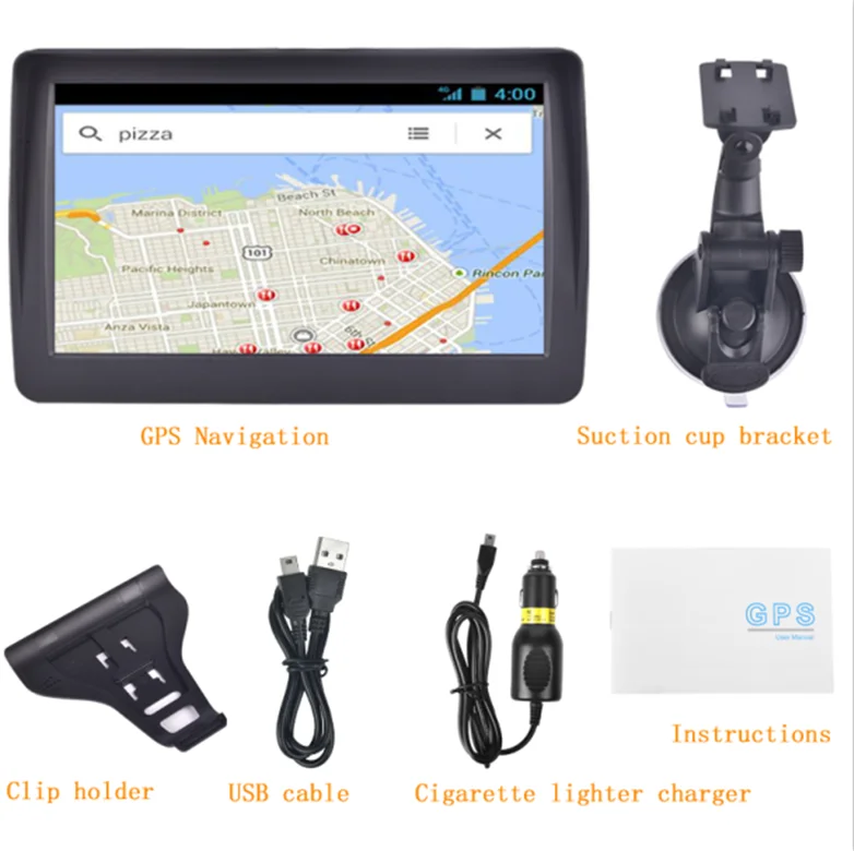 Comes with sun visor 7 inch touch screen car navigation car DVD multimedia truck car GPS navigation