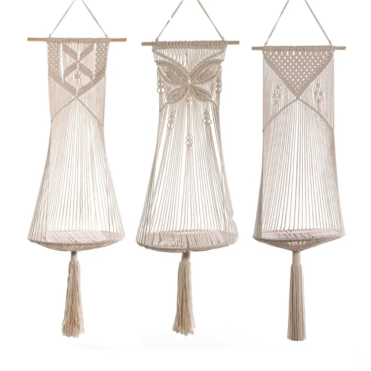 YUJIN Handwoven Hanging Cat Macrame Warm Sleep Hammock Cat Bed