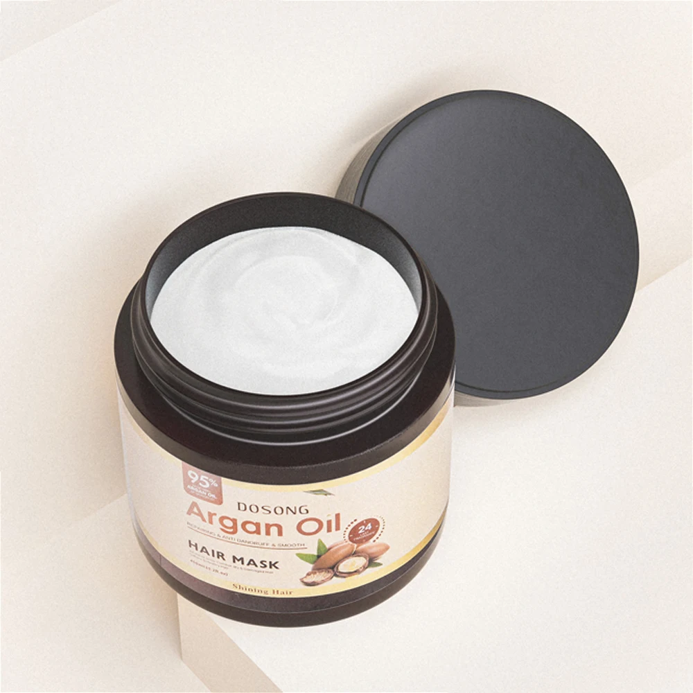  Wholesale Private Label Custom Logo 100% Organic Argan Oil Hair Mask For Dry Or Damaged