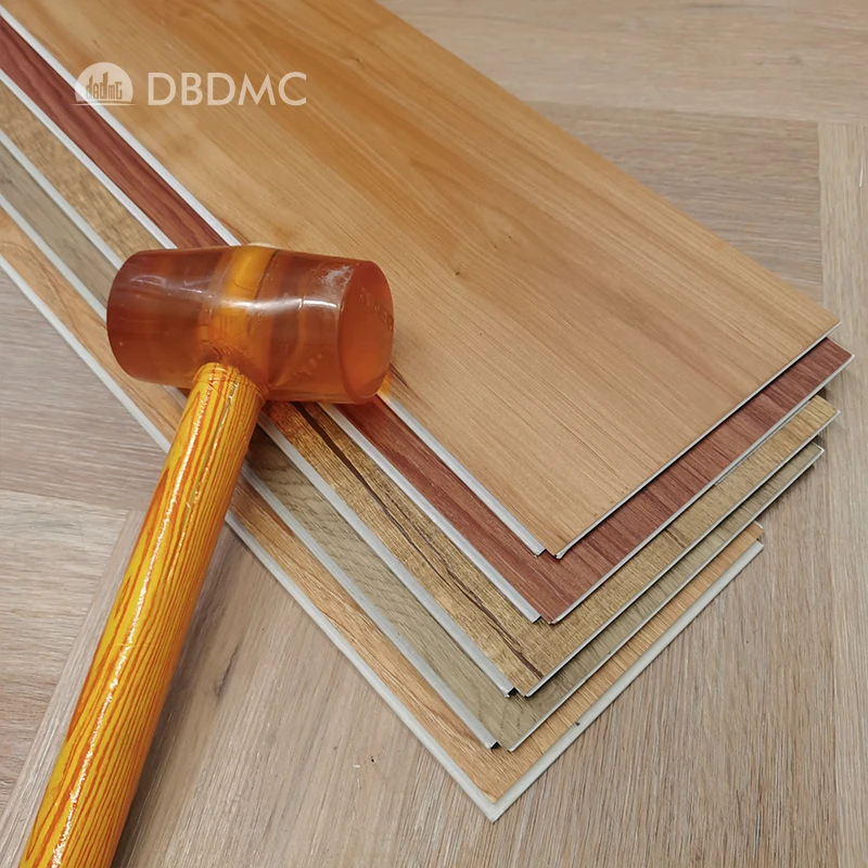 Customized Fireproof Soundproof Rigid Core 4mm DEMAX PVC SPC Click Flooring Tiles