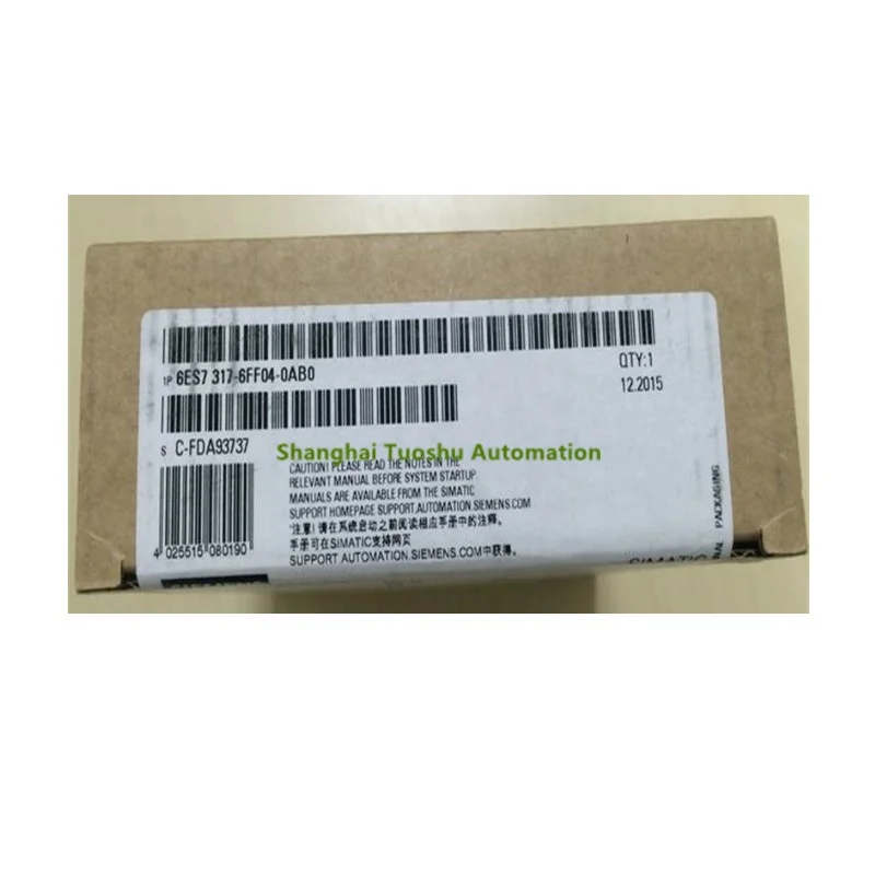 Новый оригинальный PLC 6ES7317-6FF04-0AB0 симатический S7-300, процессор 317F-2DP, центральный процессор