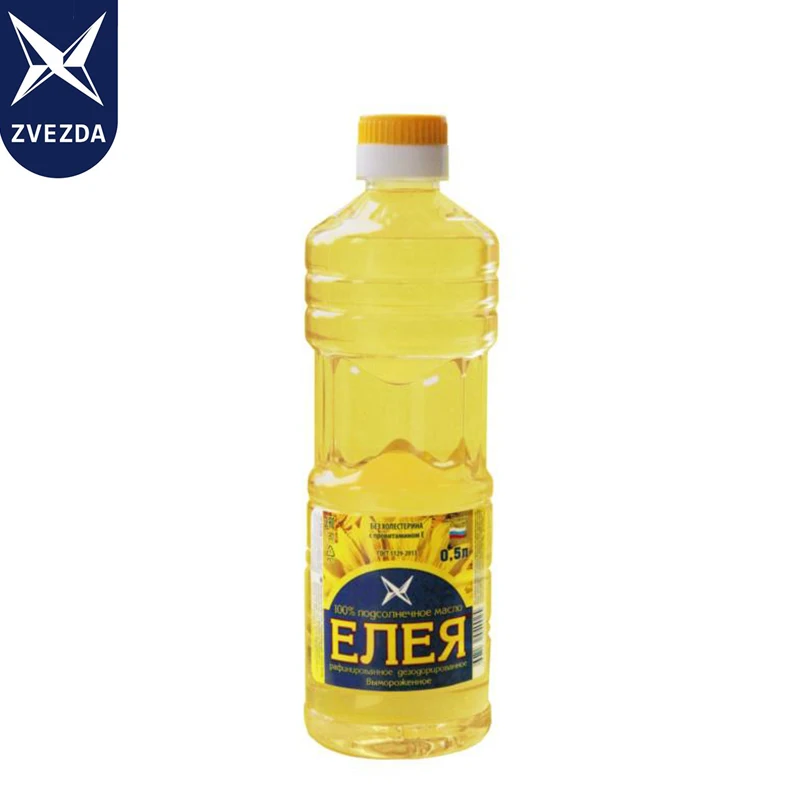 0,5 литров русского натурального кулинарного масла Eleya рафинированное подсолнечное масло