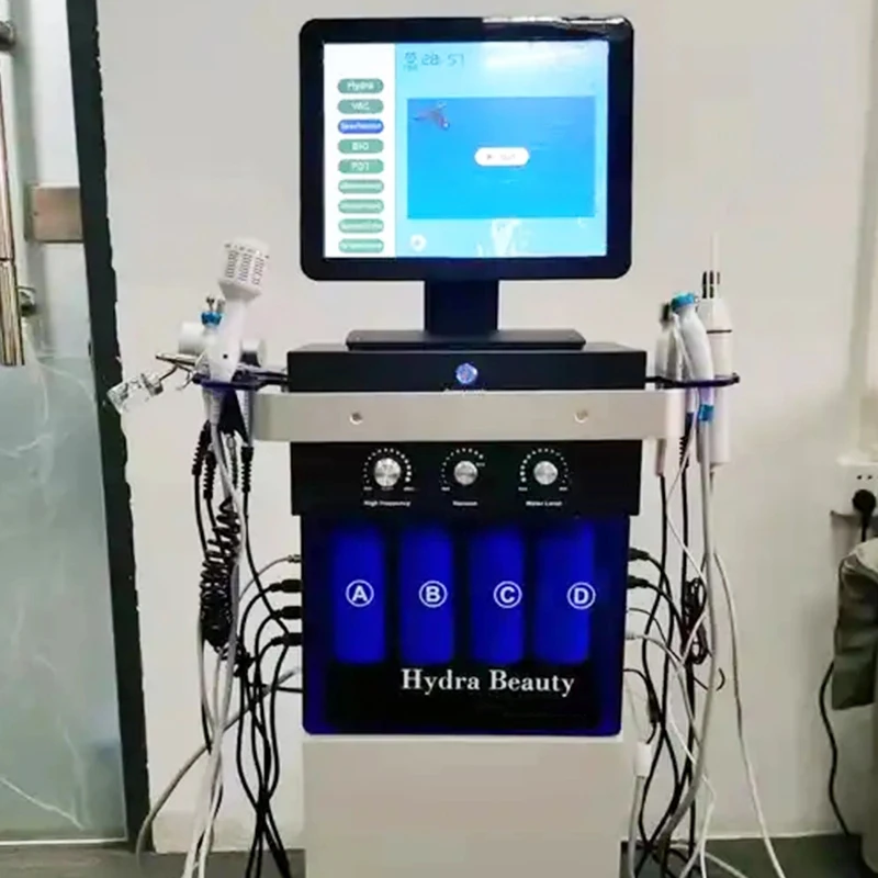 2024 14 in 1 Microdermabrasion facials Aqua Hydra Hydro Hidra Peel facial 6/7/9/10/12/13/14 En 1 Facial Machine