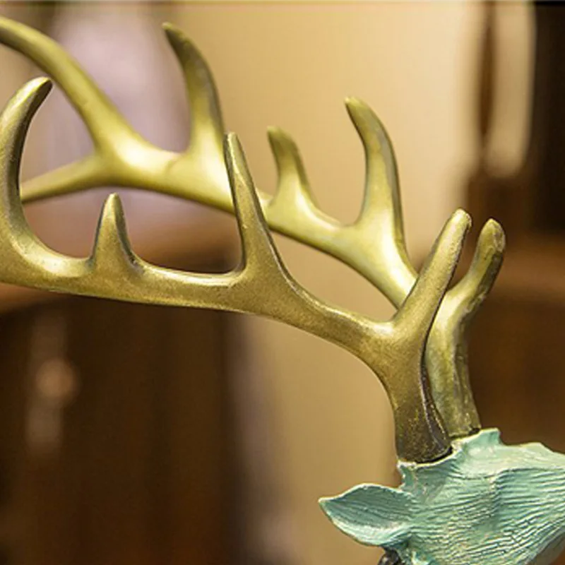 Manufacturers wholesale wine cabinets deer ornaments home living room TV cabinet model room craft soft decorations wedding gifts