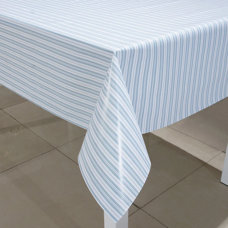 High quality waterproof dinning table cover tablecloths printed matte texture pvc tablecloth