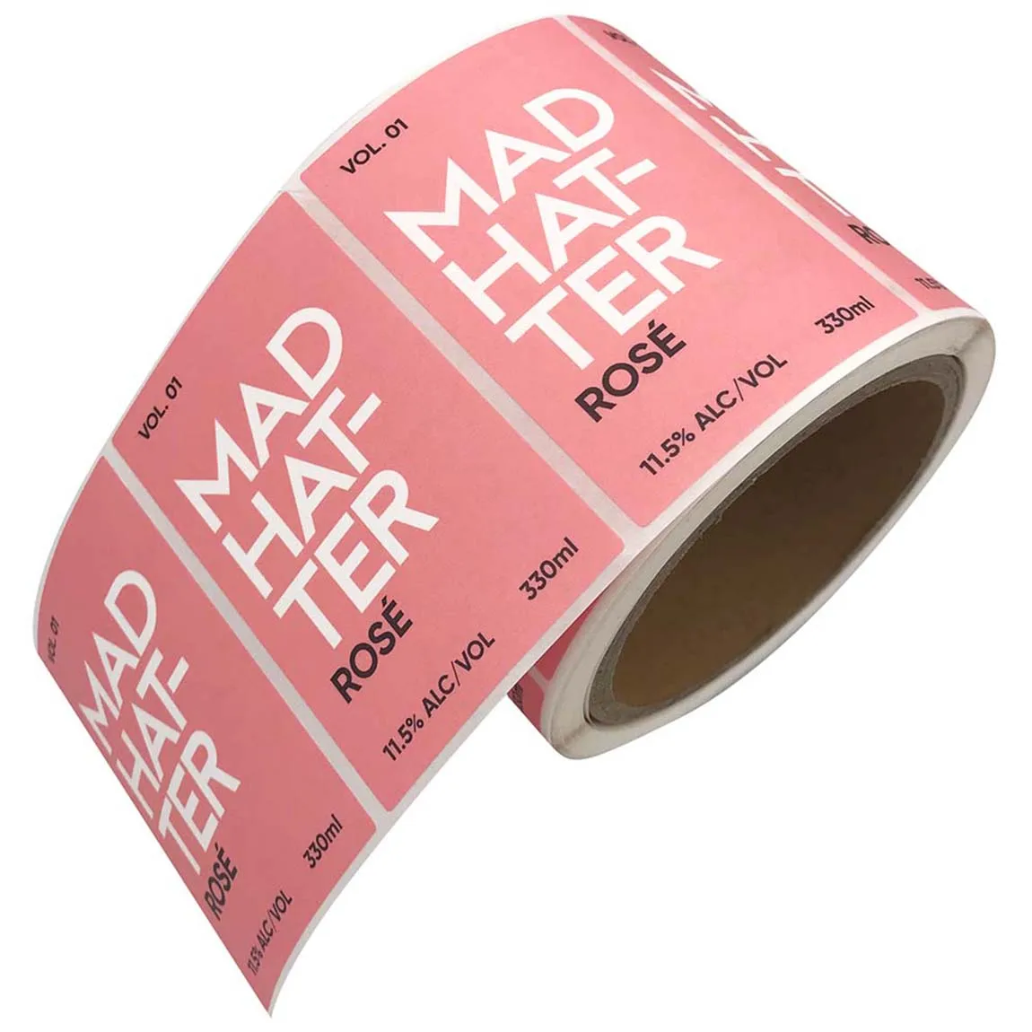 Custom 2022 Self Adhesive Waterproof Vinyl Label Sticker Wine Beer Bottle Label Whiskey Label