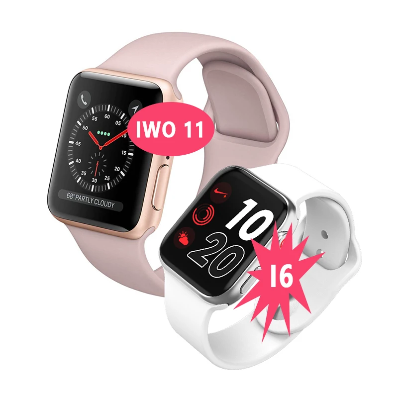 IWO 11 сенсорный экран Беспроводная зарядка smart watch series 5 с GPS трек перемещения gps-навигатора bt-звонка iwo умные часы для Apple iOS