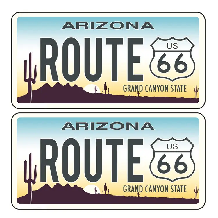 Factory Direct Sale Embossed Number Aluminum Sign Decorative License Plate Tin Sign Metal Plaque For Car Decor