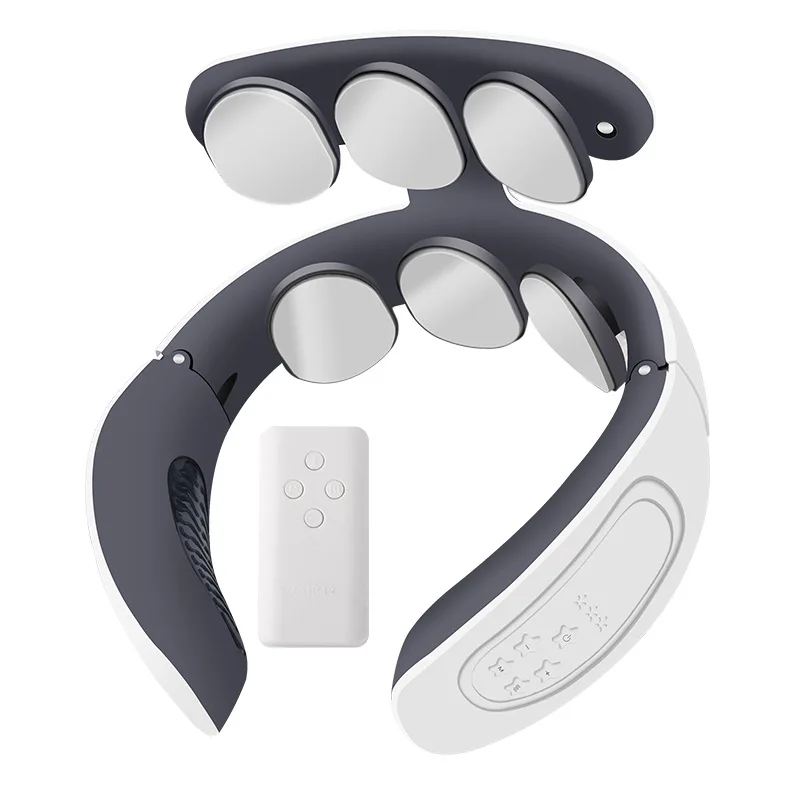 6 heads Aluminum Material No Noise Remote Control Portable Neck Massager 2021