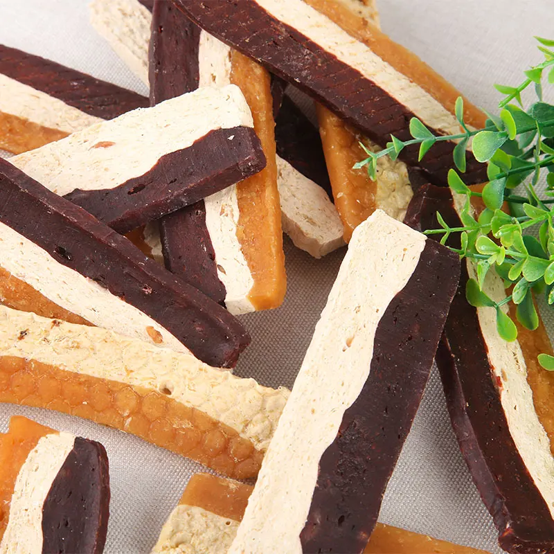 rawhide beef chicken slice Dental Snacks delicious and nutritious Tartar Removal high-quality ingredients Wholesale OEM