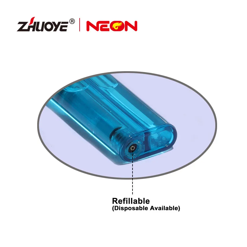 MK Top Quality Refillable lighters Custom Flint Wheel Small Disposable lighter New logo Flint Stone Lighter